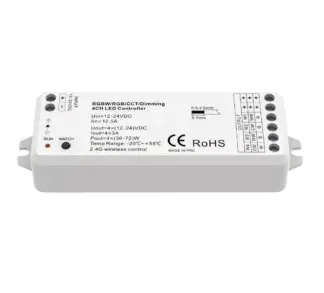 RF-vastaanotin langaton himmennys, CCT/RGBW 12-24V